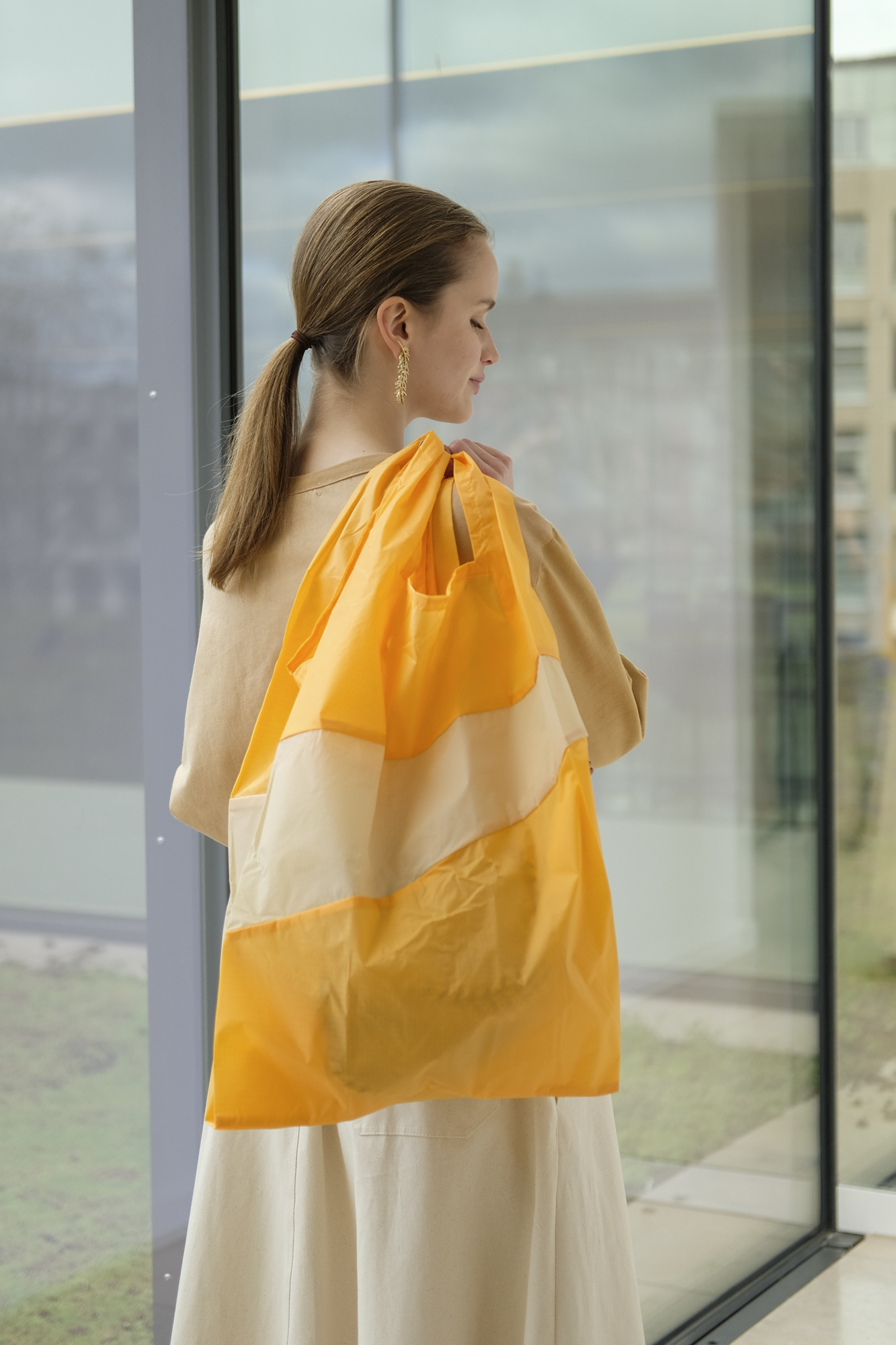 susan bijl shopping bag reflect shore large